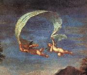 Albani  Francesco Adonis Led by Cupids to Venus France oil painting artist